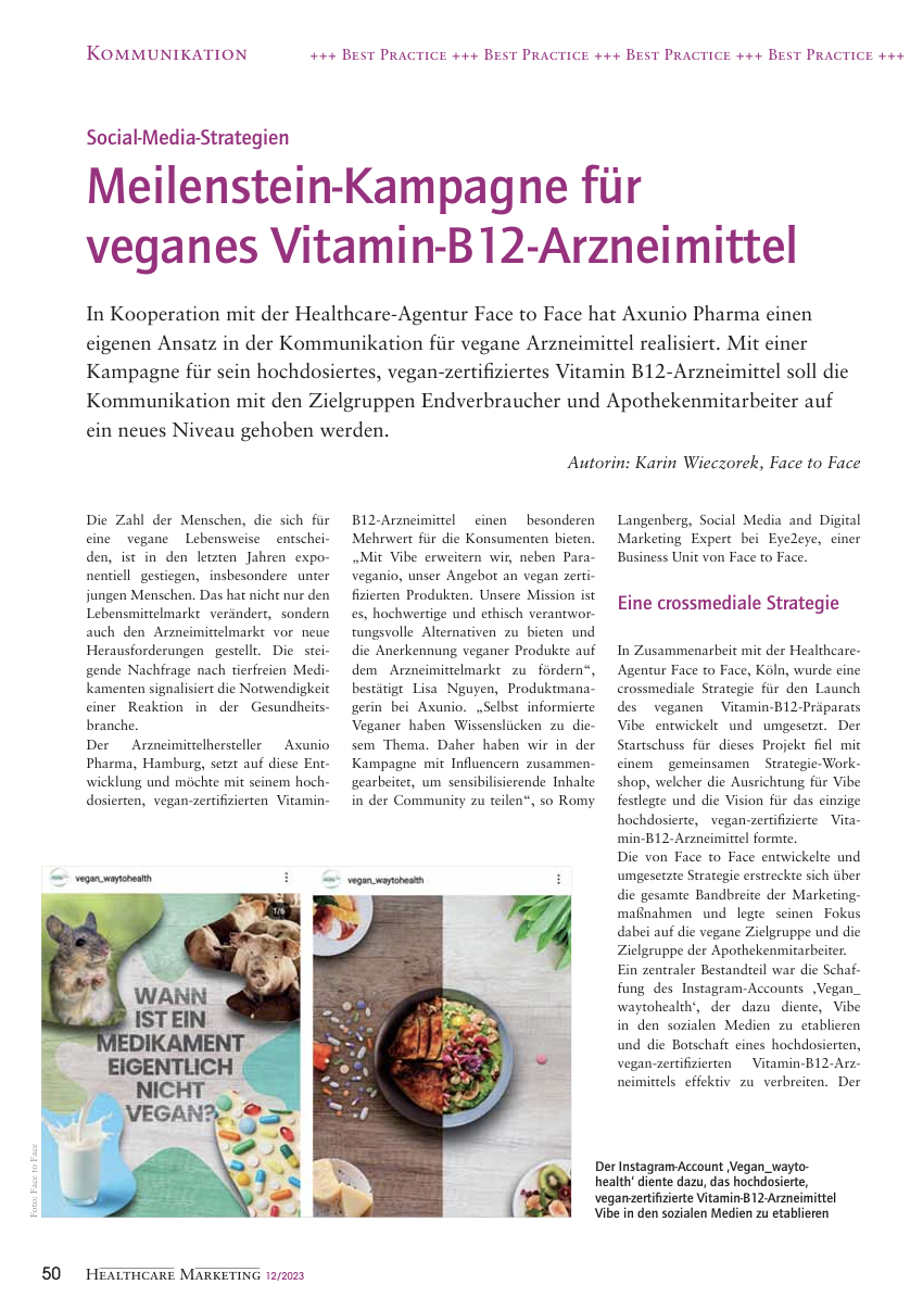 Foto des Artikels in der Healthcare Marketing