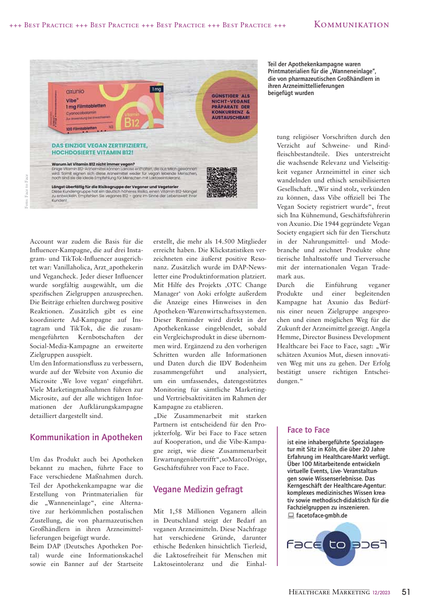 Foto des Artikels in der Healthcare Marketing - Seite 2